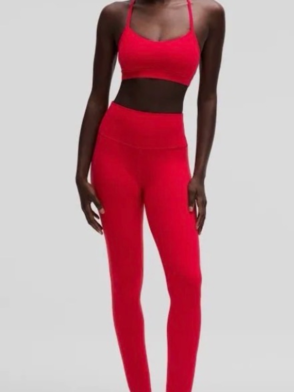 lululemon athletica Bright Red High-Waist Leggings